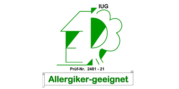 IUG Prüf-Nr. 2481-21 Allergiker-geeignet